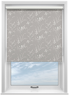 Laura Ashley Pussy Willow, Steel - Twist&Fit Roller Blind